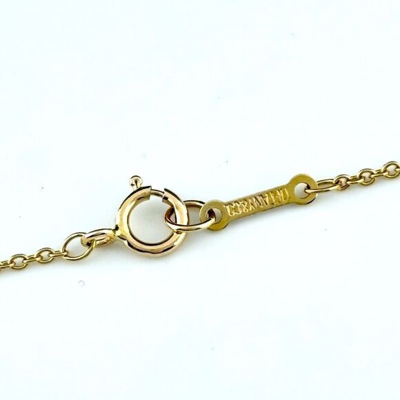 Tiffany & Co Tiffany & Co Loving Heart Necklace YG Yellow Gold Pendant Necklace - Picture 5 of 9